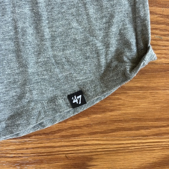 NWT 47 Women's University of Arizona Wildcats Gray Blue Baseball Tee Size Medium - Picture 6 of 11